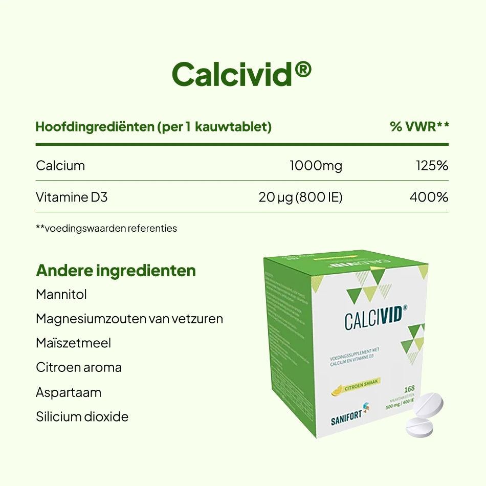 Calcivid Chew Tabs 8-maanden kuur